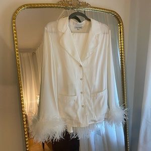 Nadine Merabi Darci White Pajamas. Worn once.
